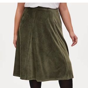 Torrid 2 Olive Skirt